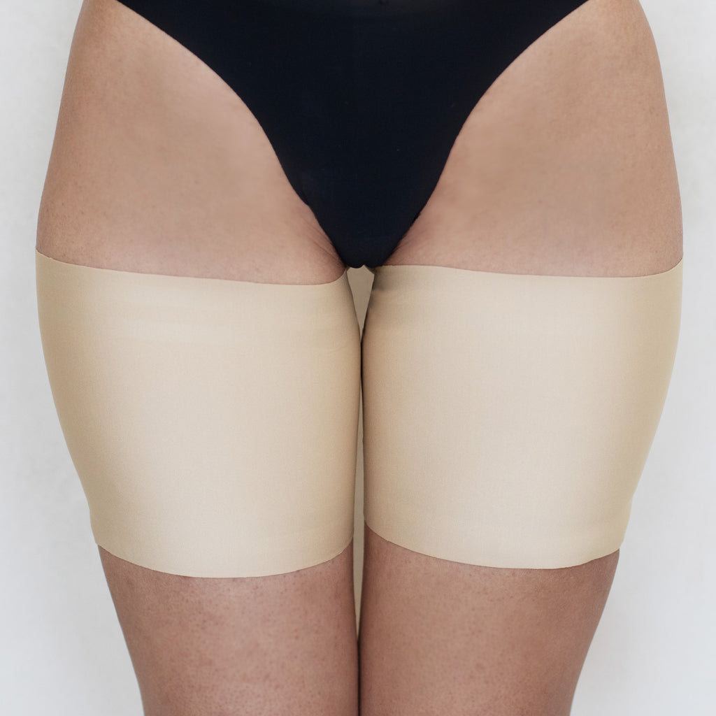 Sport Satin Thigh Bands in Beige